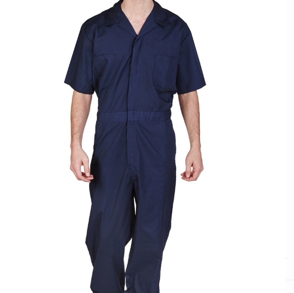 M & M blue short sleeve Coveralls scrub size Med